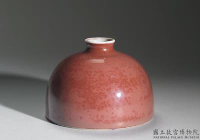 图片[2]-Flat bulbous vase with red glaze, Qing dynasty, Kangxi reign (1662-1722)-China Archive